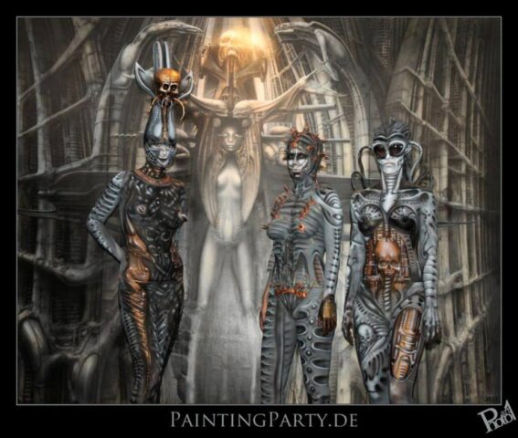 Bodypainting Giger Museum 2013 - Melanie Hill