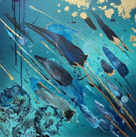 Abstract 2 - 60x60cm - Melanie Hill