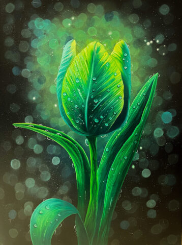Tulip - Oil on Canvas 50x70 cm - Melanie Hill